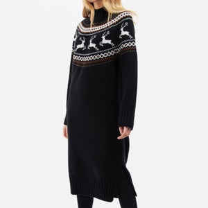 Barbour Kingsbury Cotton and Wool-Blend Jacquard-Knit Dress