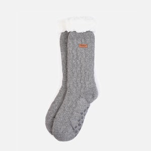 Barbour Fairisle Fleece-Trimmed Ribbed-Knit Socks