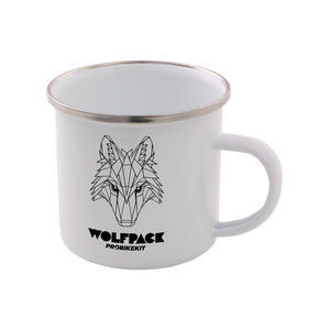 Wolfpack Enamel Mug - White