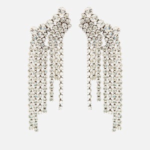 Isabel Marant Women's Fringe Crystal Earrings - Silver