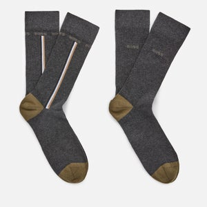 BOSS Bodywear Two-Pack Regular Cotton-Blend Socks