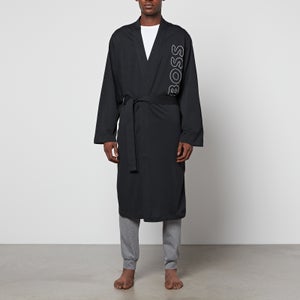 BOSS Bodywear Identity Logo-Printed Cotton Dressing Gown