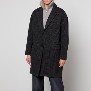 Isabel Marant Étoile Limiza Oversized Checked Wool Coat