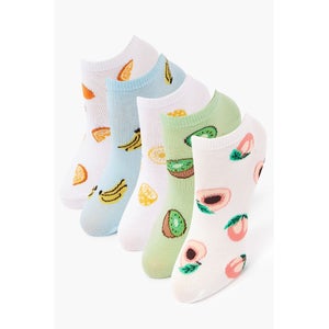 Fruit Print Ankle Sock Set - 5 pack