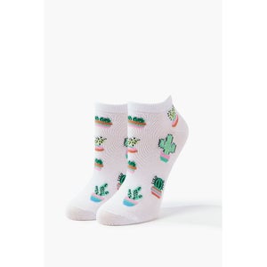 Cactus Print Ankle Socks