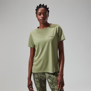 Relaxed Super Stretch Tech T-Shirt für Damen - Grün