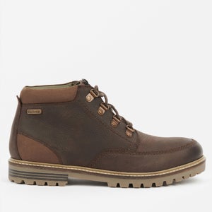 Barbour Fenton Lace-Up Leather-Blend Boots
