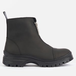 Barbour International Cora Leather Zip Front Boots