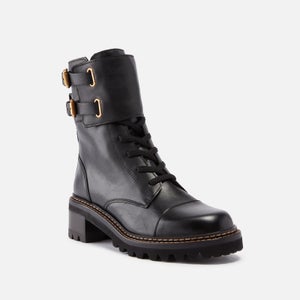 See by Chloé Mallory Leather Lace Up Boots