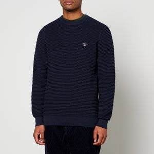 GANT Logo Embroidery Cotton-Knit Jumper