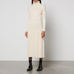 Proenza Schouler Ribbed-Knit Cotton-Blend Turtleneck Midi Dress