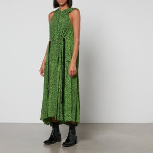 Proenza Schouler Leopard-Print Crepe De Chine Dress