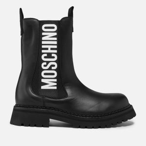 Moschino Women's Logo Rain Boots - Black