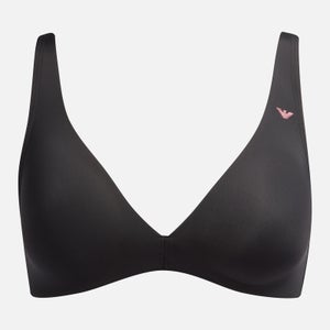 Emporio Armani Second Skin Microfibre and Lace Padded Bra