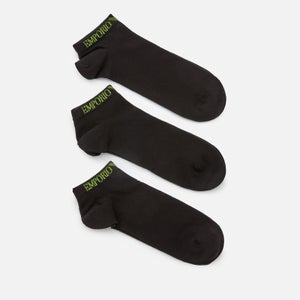 Emporio Armani Three-Pack Cotton-Blend Ankle Socks