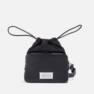Maison Margiela Mini 5Ac Leather and Canvas Bucket Bag