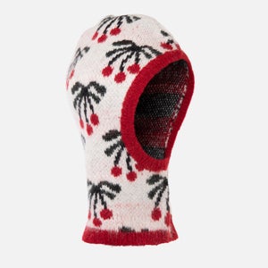 Shrimps Brixton Cherry Alpaca-Blend Jacquard-Knit Balaclava