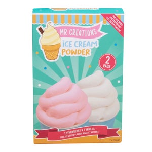 Mr Creations Ice Cream Powder - Vanilla & Strawberry