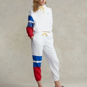Polo Ralph Lauren Women's Ng Po Pnt-Ankle-Athletic Sweatpants - White Multi