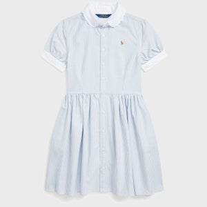 Polo Ralph Lauren Girls' Dabney Cotton-Poplin Day Dress