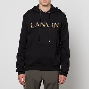 Lanvin Curb Embroidered Logo Cotton Hoodie