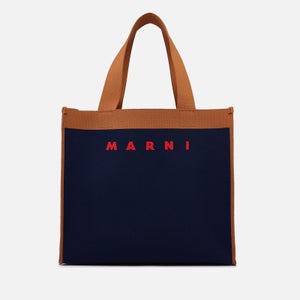 Marni Medium Logo-Jacquard Tote Bag
