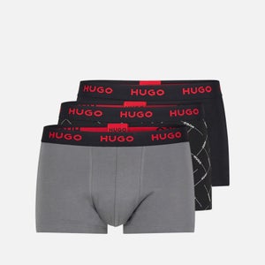 Hugo Boss Logo Cotton-Blend Trunks 3-PAck