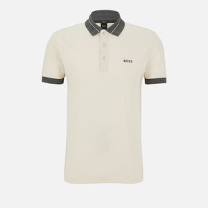 Hugo Boss Paule Contrast Trim Cotton-Blend Polo Shirt