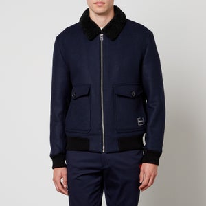 HUGO Bavi Wool-Blend Bomber Jacket