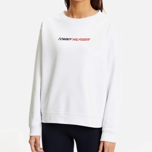 Tommy Sport Relaxed Logo Detail Cotton-Blend Jersey Sweatshirt