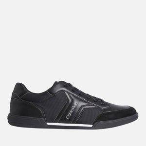 Calvin Klein Faux Leather and Mesh Trainers