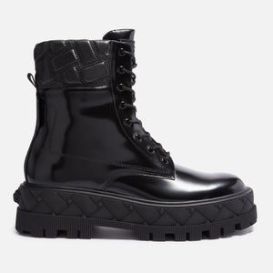 Kurt Geiger London Hiker Lace Up Leather Boots