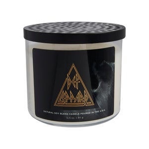 Rock & Roll Beauty Def Leppard Black Logo Candle