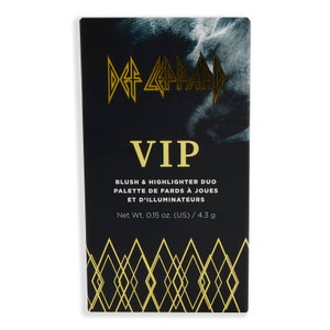Def Leppard VIP Backstage Pass Blush & Highlighter Duo - Black/Leopard Skin