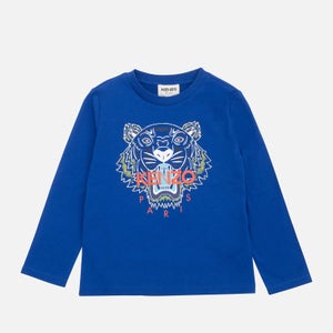 KENZO Boys Tiger Print Cotton-Jersey T-Shirt