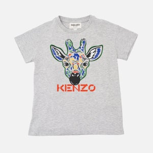 KENZO Boys Short Sleeve Giraffe T-Shirt - Grey Marl