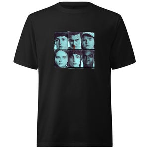 T-Shirt Oversize StrangerThings Mugshots - Noir