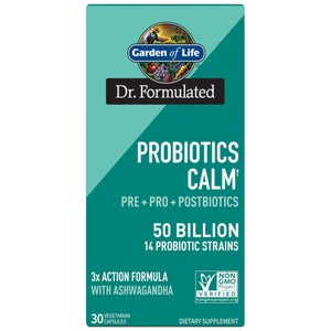 Cápsulas de microbioma Calma Dr. Formulated Pre+Pro+Postbiotics 50 000 m