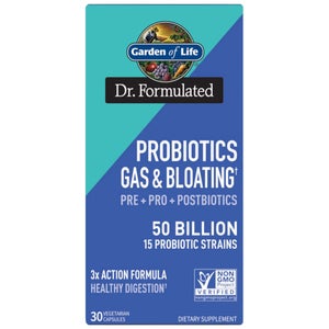 Dr. Formulated Microbiome Gas + Bloating Pre+Pro+Postbiotics 50B