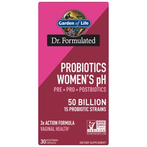 Probiotique Équilibre du pH féminin Pre+Pro+Postbiotics 50B Dr. Formulated