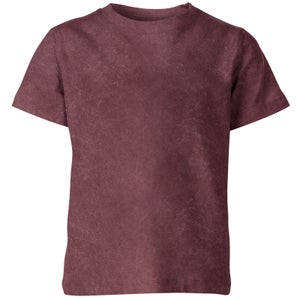 Kids' T-Shirt - Burgundy Acid Wash