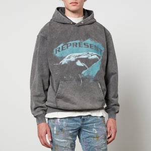 Represent Shark Printed Cotton-Jersey Hoodie