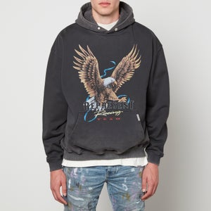Represent Racing Team Eagle Printed Cotton-Jersey Hoodie