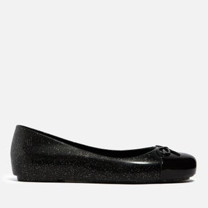 Mini Melissa Kids’ Sweet Love Toe Cap Melflex® Ballet Pumps
