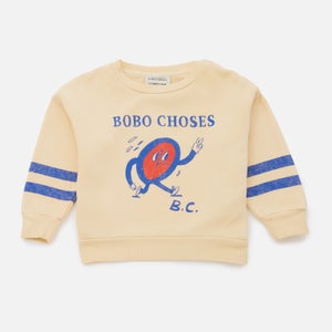 BoBo Choses Baby’s Walking Clock Fleece Back Cotton Sweatshirt