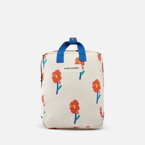 BoBo Choses Kids’ All Over Flowers Cotton-Canvas Backpack