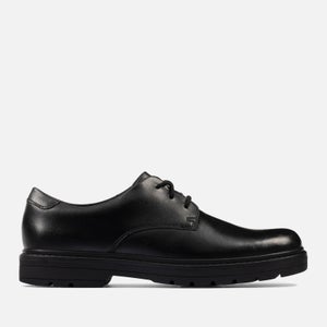 Clarks Youth Loxham Leather Derby Shoes