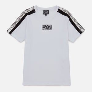 EA7 Boys’ Logo Series Cotton-Jersey T-Shirt