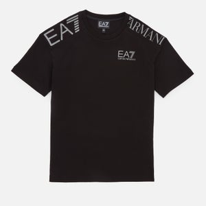 EA7 Boys' Logo Series Short Sleeve T-Shirt - Black