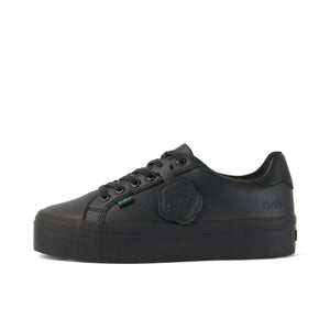 Youth Womens Tovni Stack Leather Alternative Black